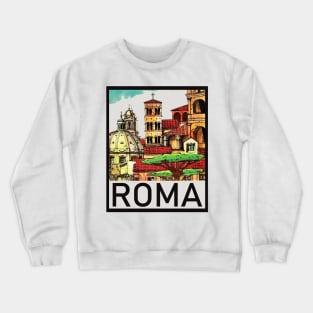 Roma Italy Decal Crewneck Sweatshirt